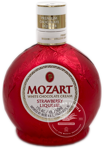 Mozart White Chocolate Cream Tequila Liqueur Town - 750ml Old Strawberry