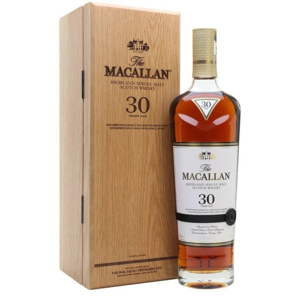 Macallan 30 Year Old Sherry Oak Cask Highland Single Malt Scotch
