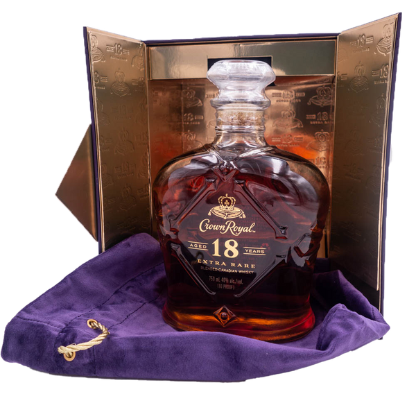 Crown Royal Aged 18 Years Extra Rare Blended Canadian Whisky 750ml Old Town Tequila
