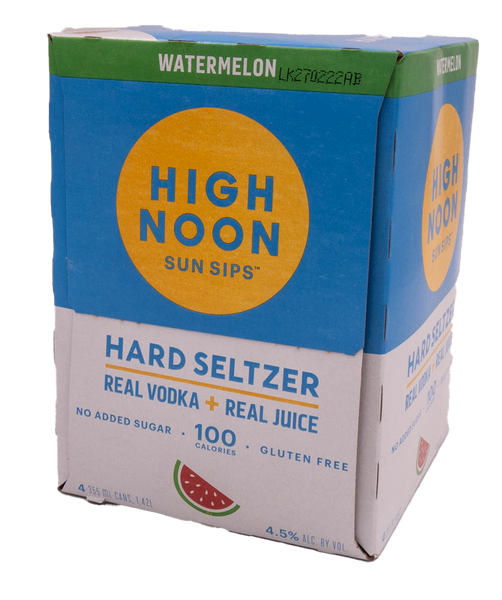 High Noon Watermelon Hard Seltzer 4Pack 355ml Old Town Tequila