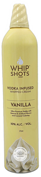 Whip Shots Vanilla Vodka Infused Whipped Cream (Full Case 12 Cans)