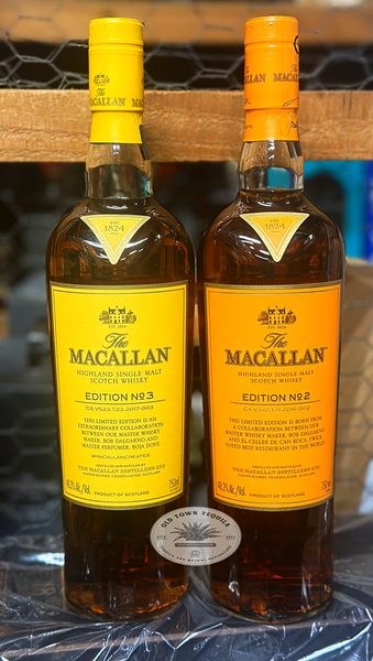 The Macallan Edition No. 3 700ml 2本セット The Macallan Edition Set No2 and No3 - Old Town Tequila