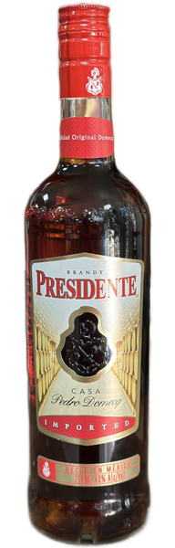 Presidente Mexican Brandy - Old Town Tequila