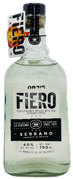 Fiero Serrano Blanco Tequila 750ml - Old Town Tequila