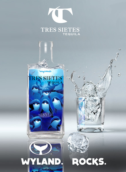 新道 Exclusive Bottled for Three s TRES SIETES WYLAND DOLPHIN SILVER TEQUILA - Old Town Tequila