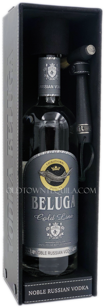 Beluga Gold Line Noble Russian Vodka Leather Box with ...