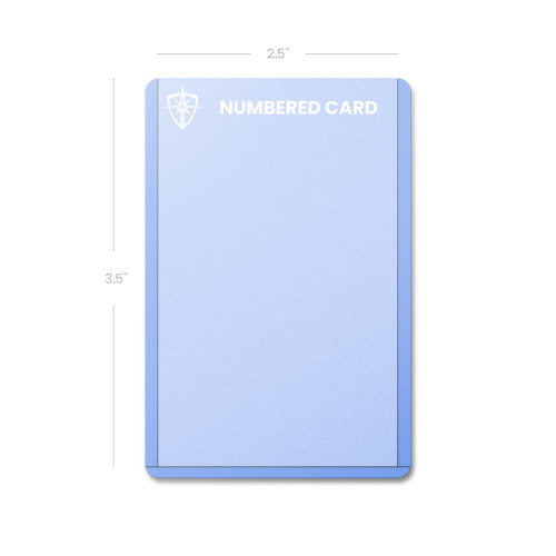 Sports Toploader - Numbered Card -  Measurements