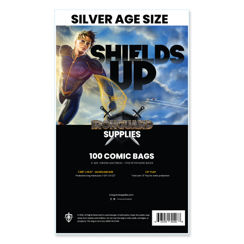 Ultimate Guard Comic Bags Resealable Silver Size (100) | Mycomicshop.be