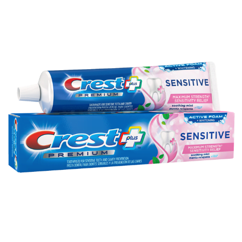 Dentifrice Crest Plus Premium Sensitive 198g