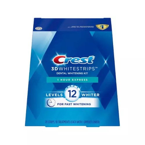 Bandes blanchissantes Crest 1 Hour Express 12 Levels Whiter Whitestrips