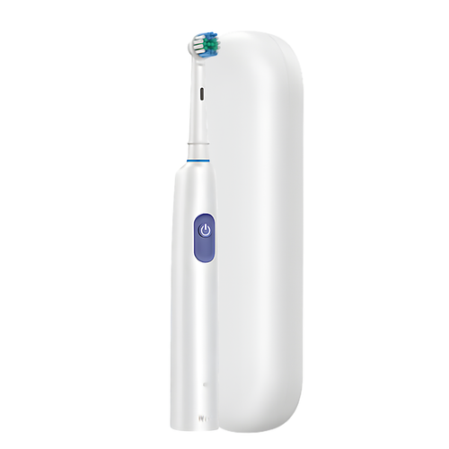 Brosse à Dents Électrique Deep Clean Blanche + 4 Têtes de Brosse