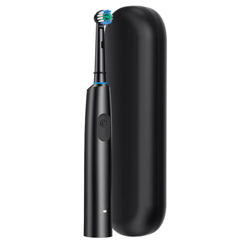 Brosse à Dents Électrique Deep Clean Noire + 4 Têtes de Brosse