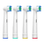 Brosse à Dents Électrique Deep Clean Rose + 4 Têtes de Brosse