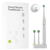Brosse à Dents Électrique Blanche + 2 Têtes de Brosse + Stérilisateur UV