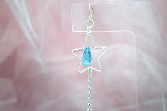 Falling Stars Blue Earrings