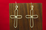 Silver Wire Celtic Cross Earrings