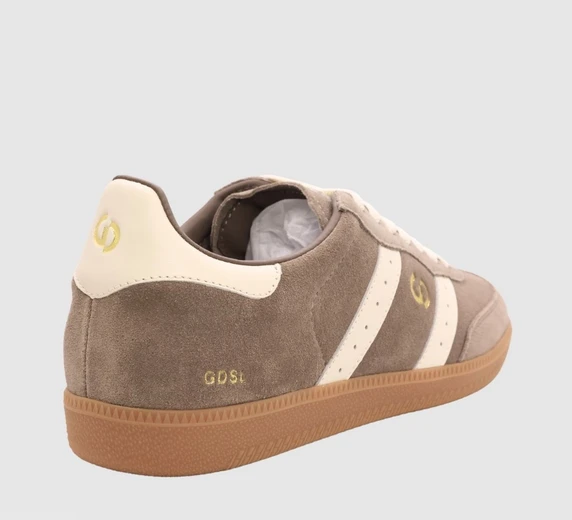 Walnut Brown Ivory Suede