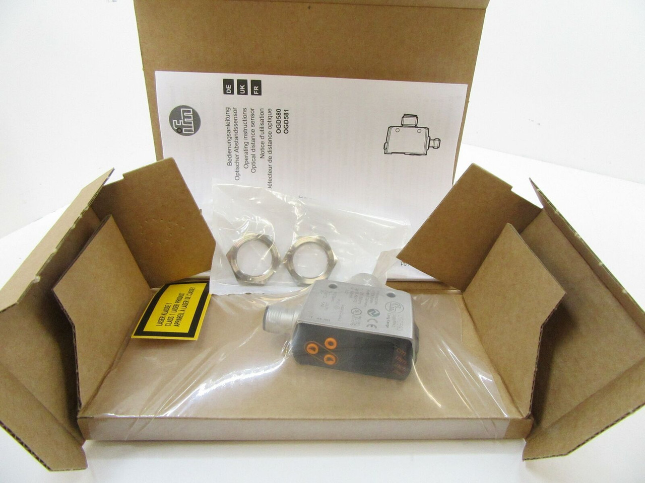 IFM OGDLFPKG/10-LINK/US (OGD580) PHOT DIST SENSOR 10-30VDC 2.5-150CM R