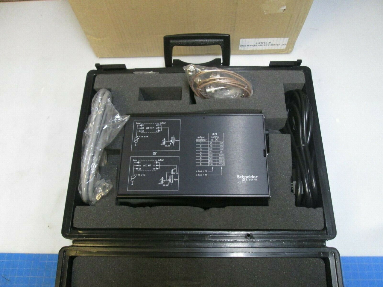 Schneider Ace 917 Lpct Secondary Injection Test Kit Sepam 2000