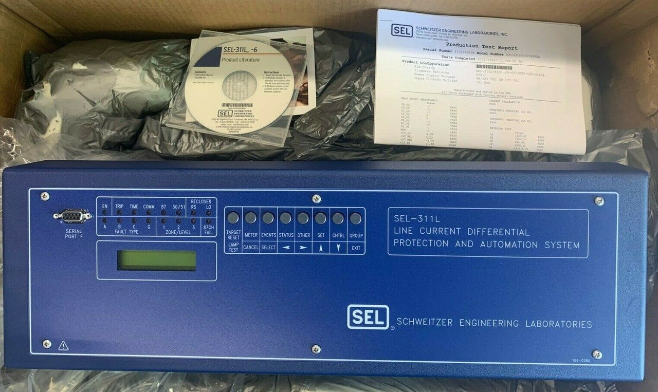 Schweitzer Sel311L Line Current Differential Protection / Automation