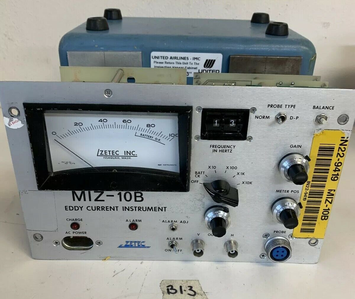 Zetec miz 10a b eddy current tester industrial lynx