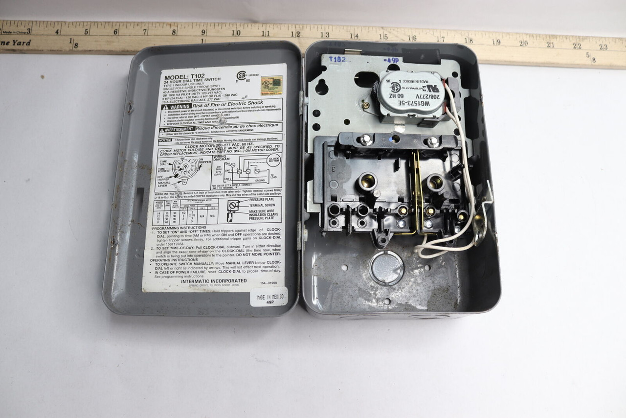 Pool Timer Replacement Time Clock Motor Wg1573-5E - Industrial Lynx