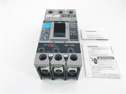 Siemens Fd63B200 Circuit Breaker 200A 600V 3P