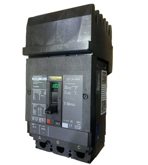 Hga36040 Square D 40A 600V 3P(Abc) Powerpact I-Line Circuit Breaker