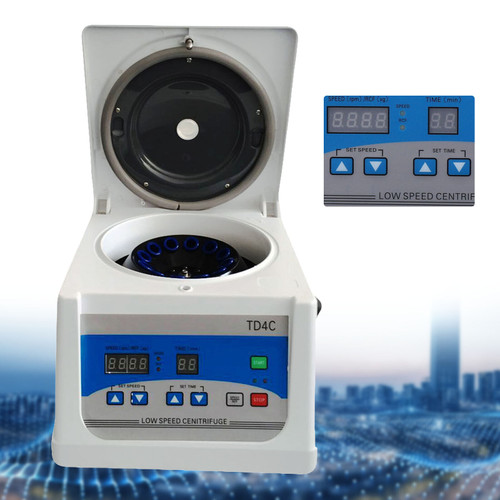 electric bench centrifuge medical lab low speed centrifugal machine 4000rpm 110v