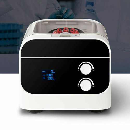 110v digital electric lab medical bench top centrifuge 4000rpm 8x 20ml w/ timer