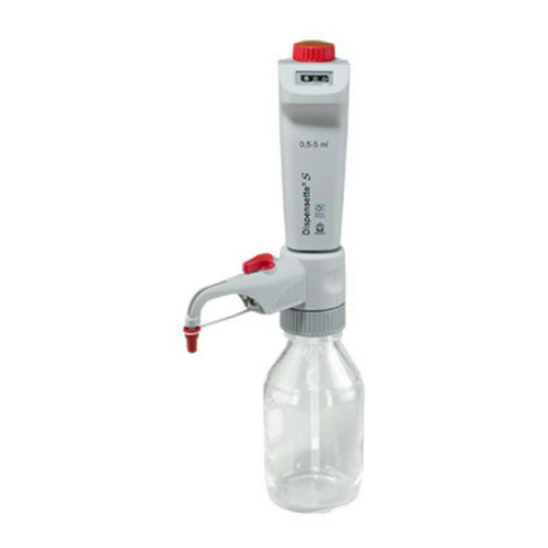 brandtech 4600331 bottletop dispenser digital 0.5-5ml w/ recirculation valve