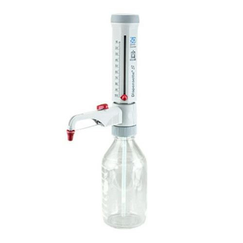 brandtech 4600171 bottletop dispenser analog 10-100ml w/ recirculation valve