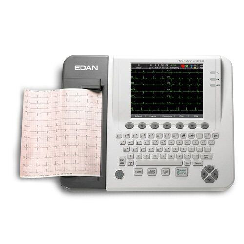 edan se-1200 express 8.4" lcd touch screen 12 channel ecg