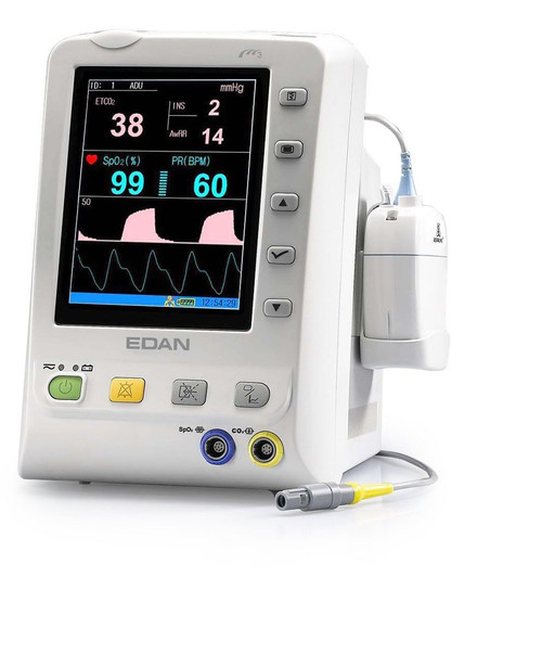 edan m3b vital signs monitor respironics loflo sidestream etco2 & edan spo2