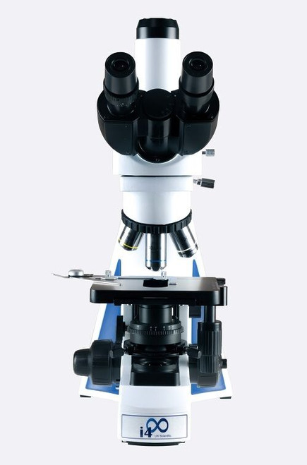lw scientific i4 infinity 12v trinocular microscope semi-plan objective lenses