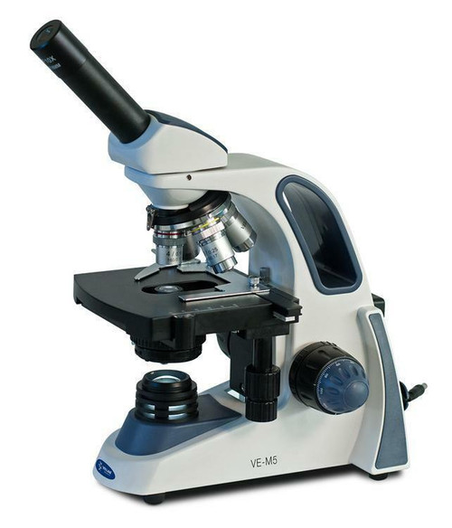 velab ve-m5 biological monocular microscope quadruple nose piece