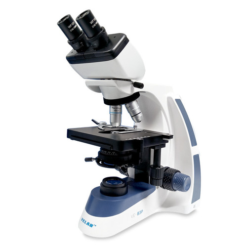 velab ve-b3 binocular microscope sliding eyepieces and quadruple nose piece