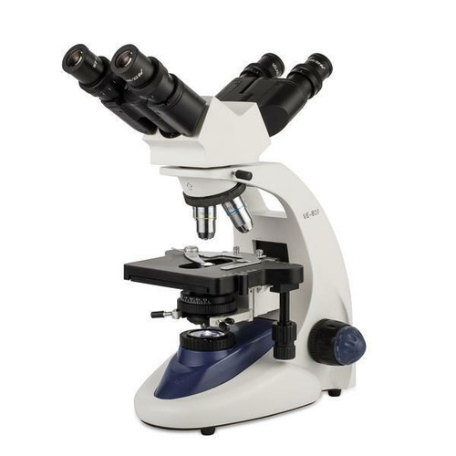 velab ve-b20 binocular microscope w/ double head, advanced optics, led lighting