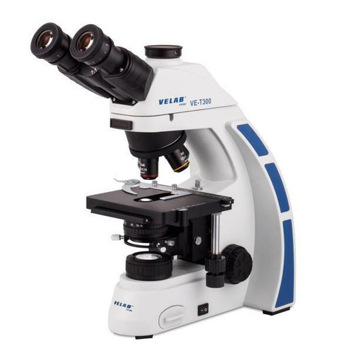 velab ve-t300 biological trinocular microscope plan achromatic objectives