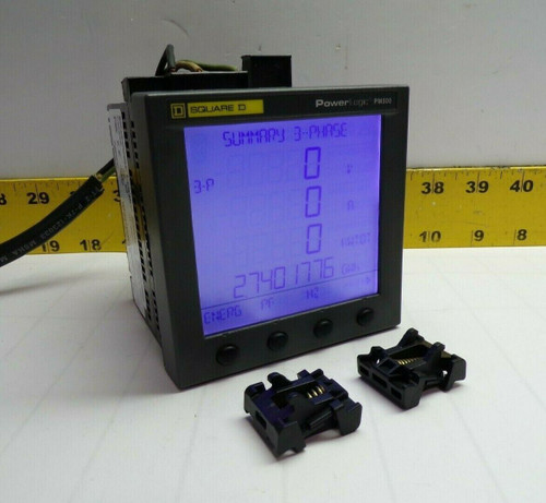 Square D Power Logic Power Meter W/ Pm800 Display Pm820 / 63230-500-101B