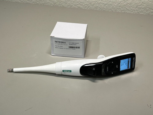 integra viaflo electronic pipette single channel 10-300ul w/ charger