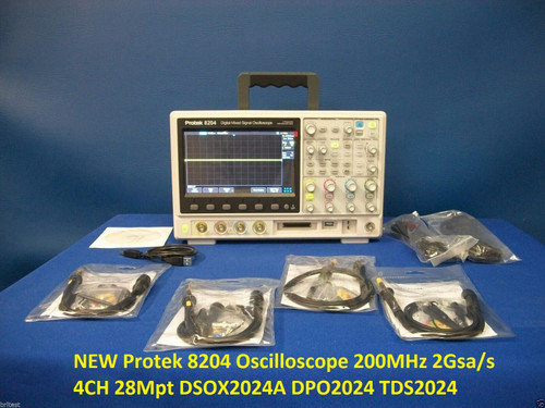 Protek 8204 Oscilloscope Dsox2024A Dpo2024 Tds2024 200Mhz 2Gsa/S 4Ch 28Mpt