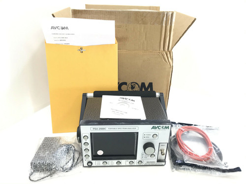 Avcom Psa-2500C1Ble 5-2500 Mhz Portable Spectrum Analyzer Single Input