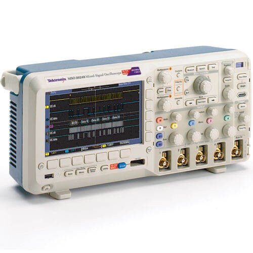 Tektronix Mso2024B 200 Mhz, 4+16-Ch, 1Gs/S Mixed Signal Oscilloscope