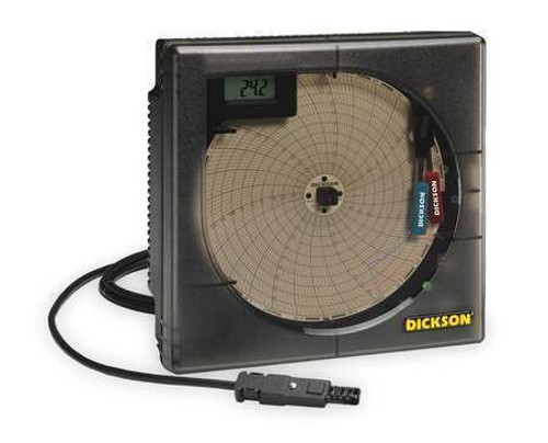 Dickson Th6P3 Circular Recorder,Temp And Humidity,6 In