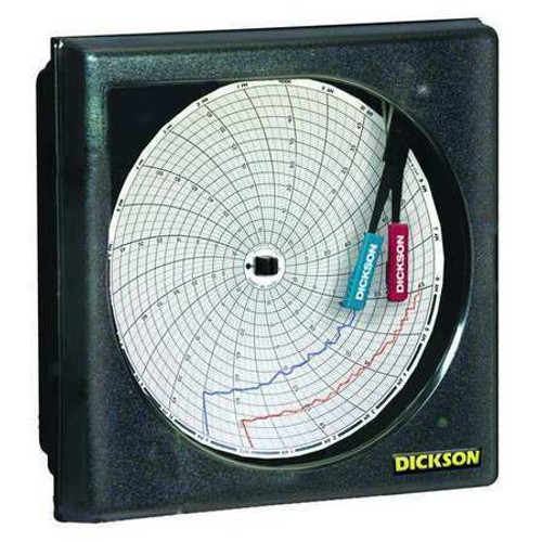 Dickson Th6P1 Circular Recorder,Temp And Humidity,6 In