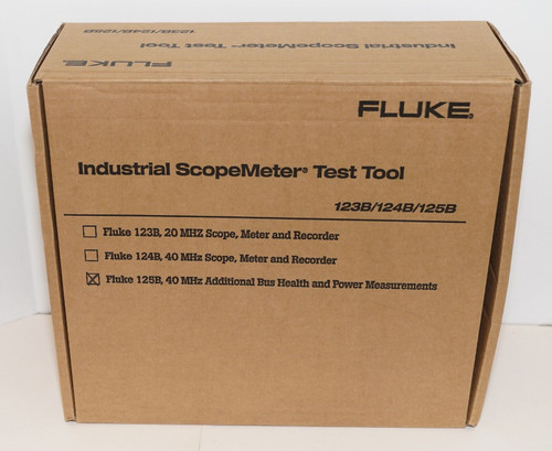 Fluke 125B/Na Scopemeter 40Mhz Handheld Oscilloscope 1Hz To 70Hz