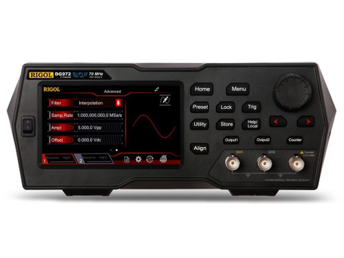 Rigol Dg972 - Two Channel, 70 Mhz Function / Arbitrary Waveform Generator