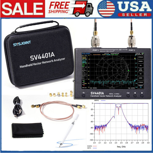 Sv4401A 100Db Dynamic Ips Lcd Display Vna Vector Network Analyzer Kits