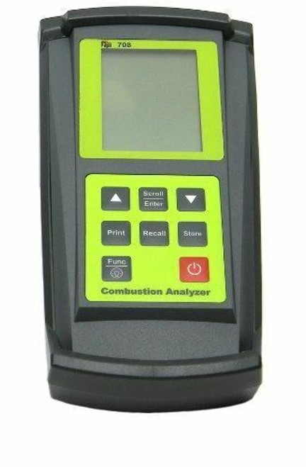 Tpi 708 Combustion Efficiency Analyzer With Flue Probe, 3 X 1.5V Aa Alkaline Bat